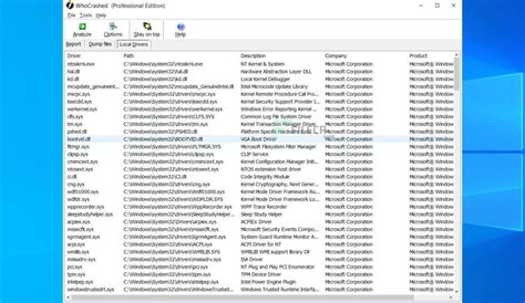 Download WhoCrashed 7.00 .